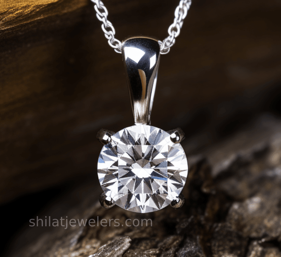 Artificial diamond necklace 1.5ct