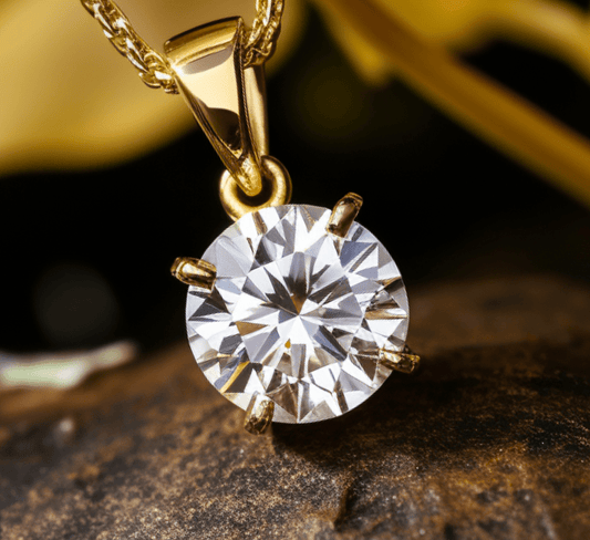 1 ct lab grown diamond necklace - Shilat 