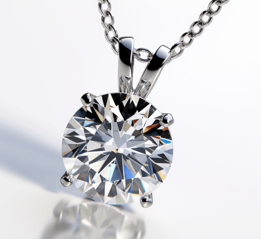 2.0ct lab grown diamond necklace - Shilat 