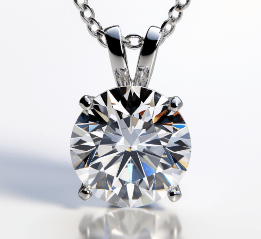 2.0ct lab grown diamond necklace - Shilat 