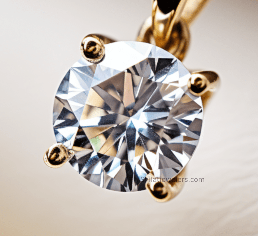 Lab created pendant 1.0 carat diamond - Shilatjewelers