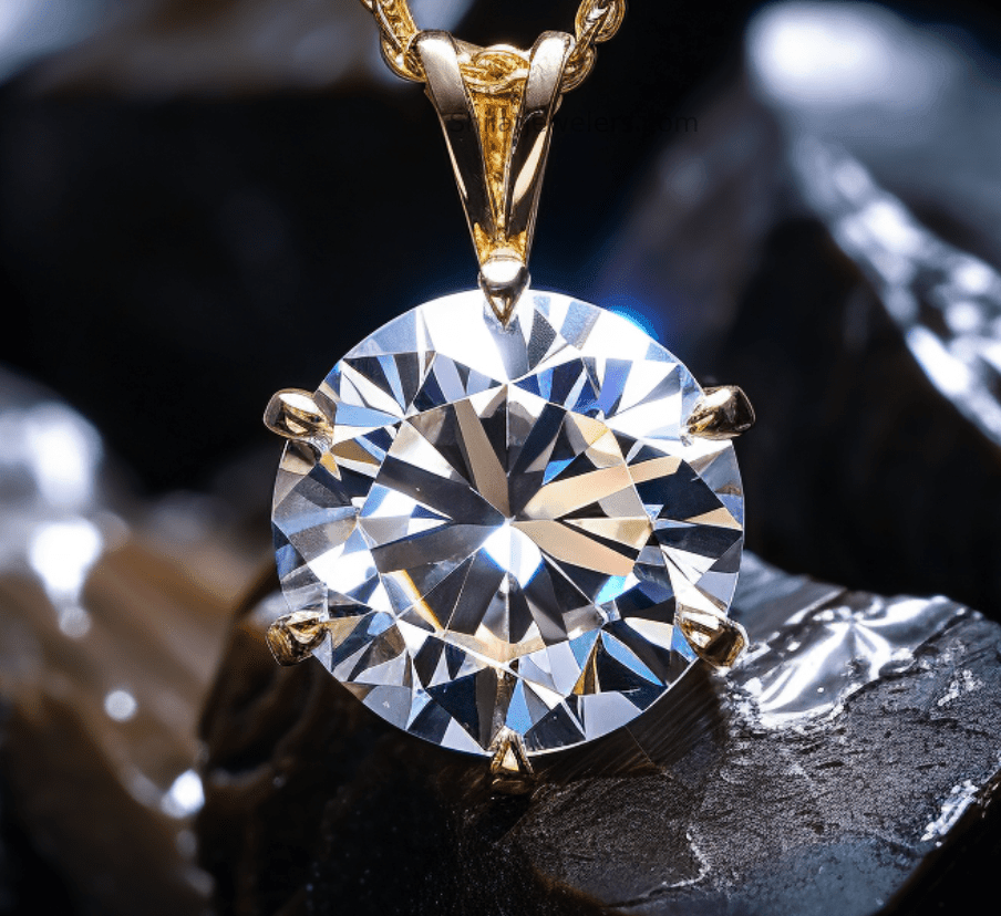 2 carat lab grown diamond necklace - Shilatjewelers