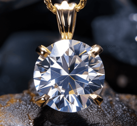 Lab made diamond pendant 2.0 carats - Shilatjewelers