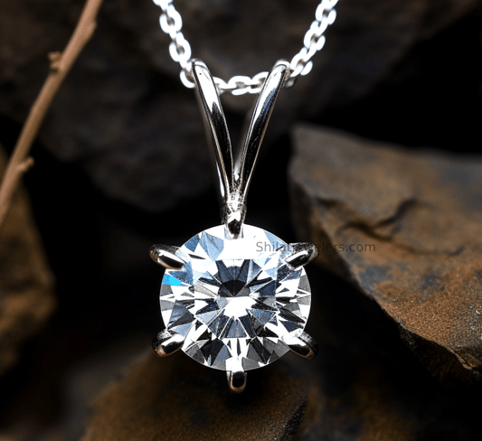 Custom lab made diamond pendants - Shilatjewelers