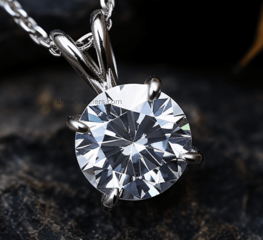Lab grown diamond necklace gold - Shilatjewelers