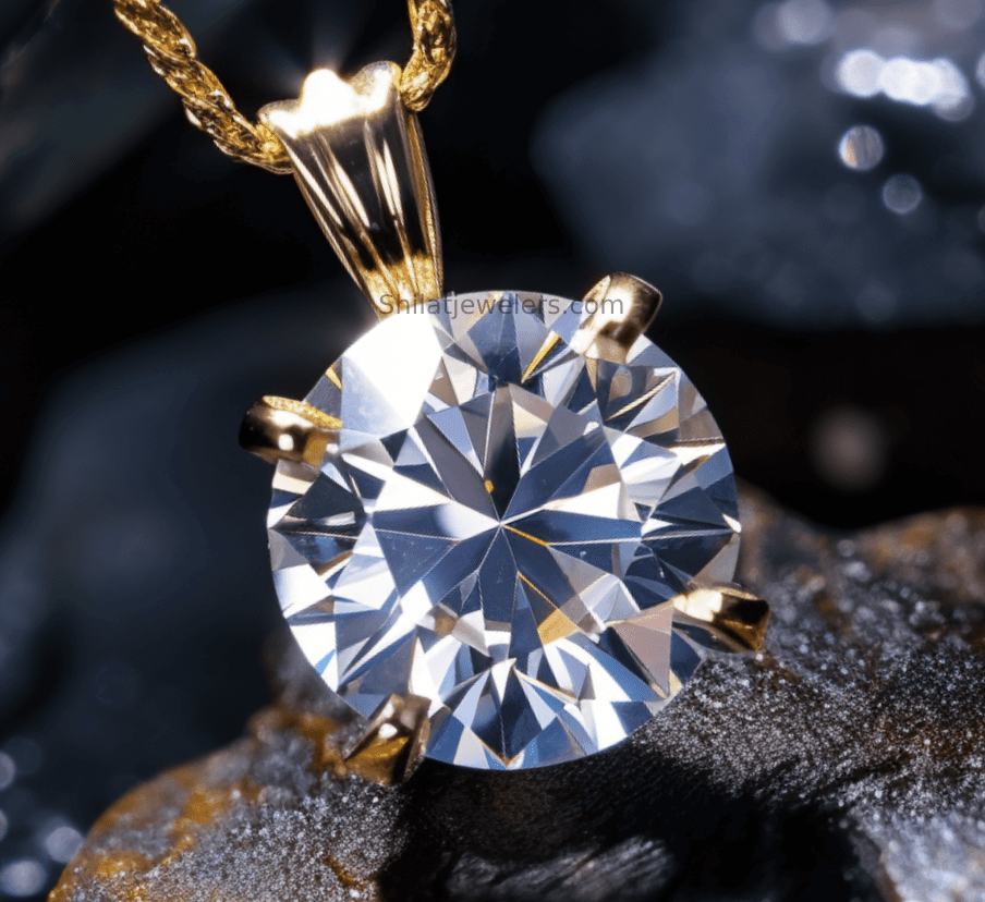 Lab made diamond pendant 2.0 carats - Shilatjewelers