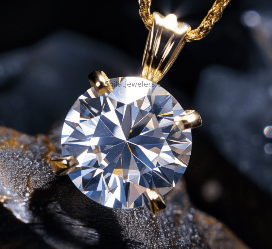 Lab made diamond pendant 2.0 carats - Shilatjewelers