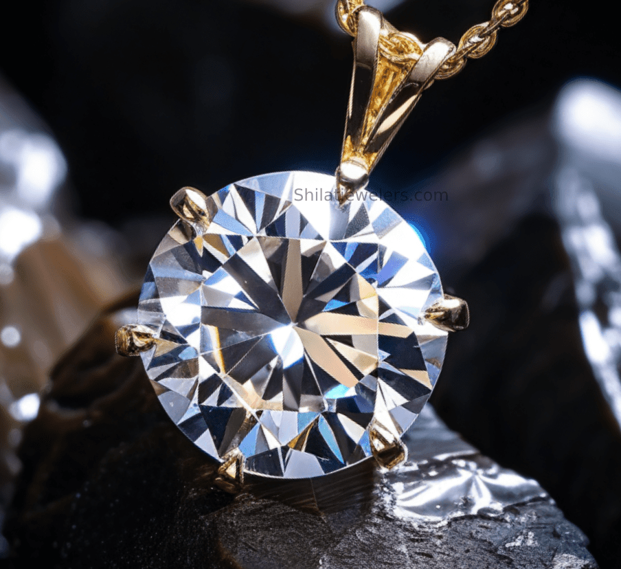 2 carat lab grown diamond necklace - Shilatjewelers