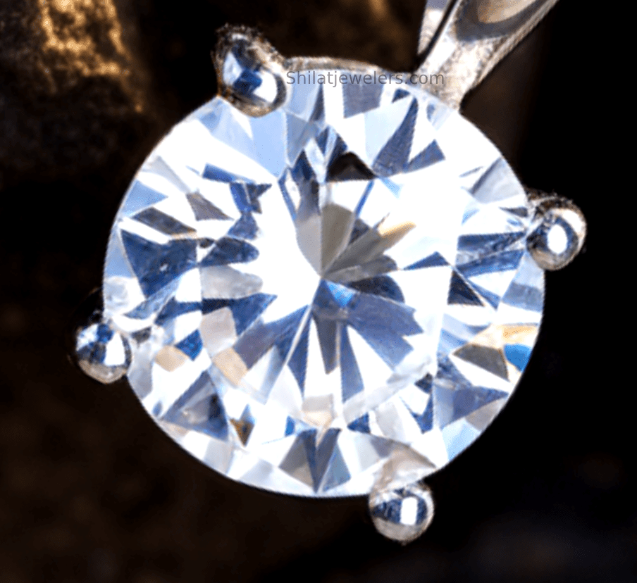 Synthetic diamond pendant 1.0ct - Shilatjewelers