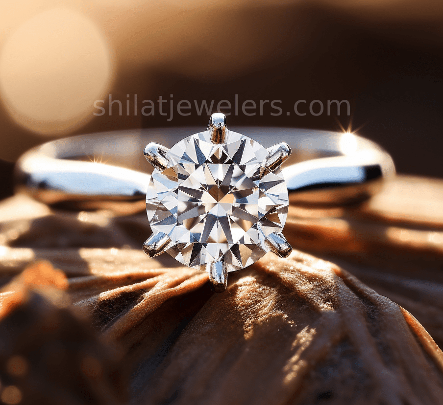 Diamond lab created engagement rings 2ct