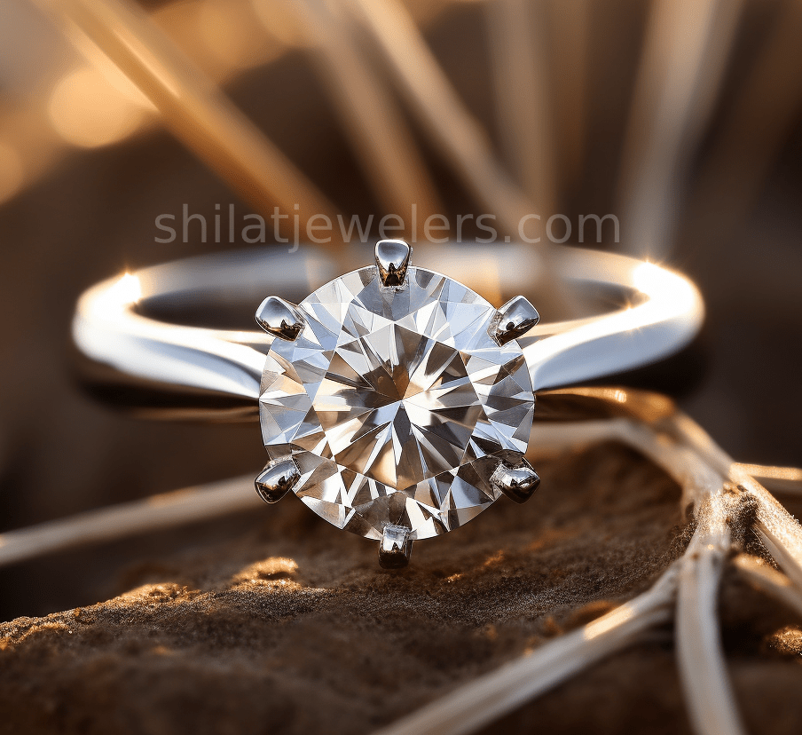 lab produced diamond rings 2ct