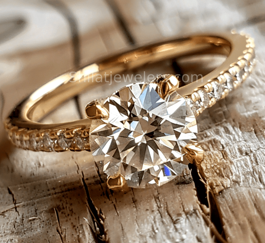 Buy lab grown diamond engagement ring 