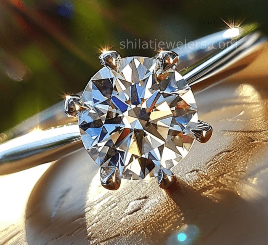 Synthetic diamond rings