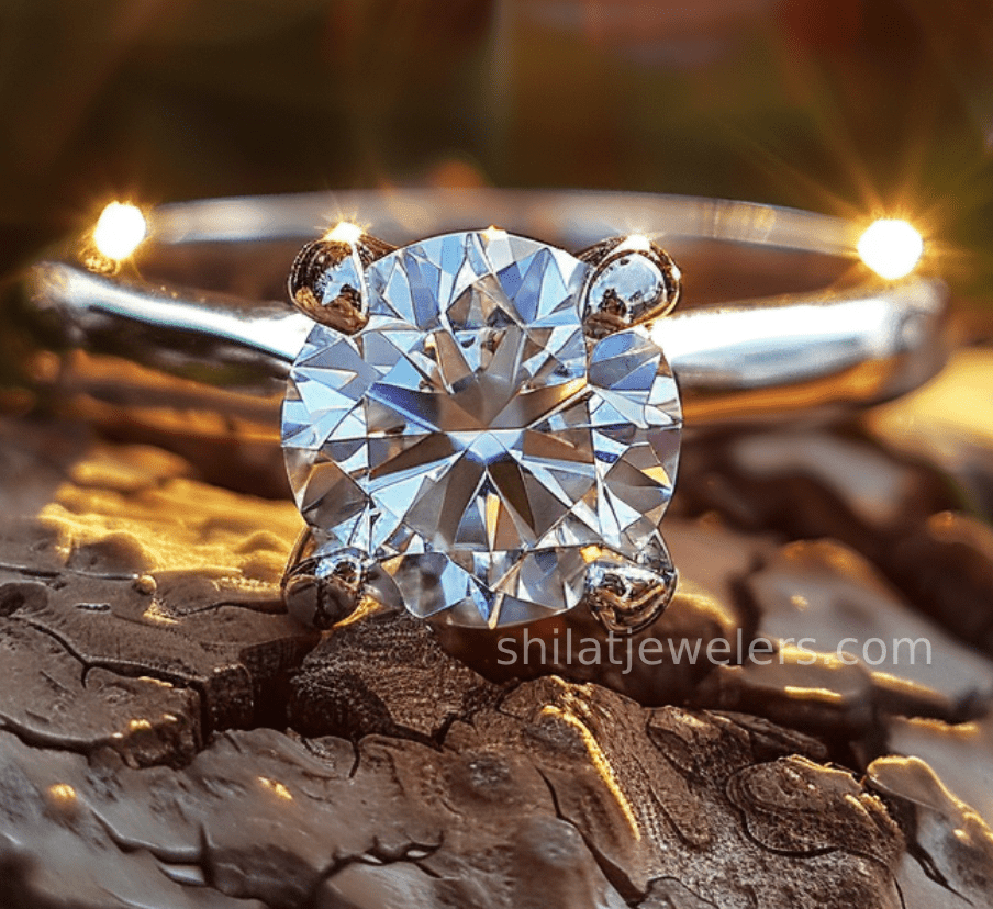 Man made diamond engagement rings