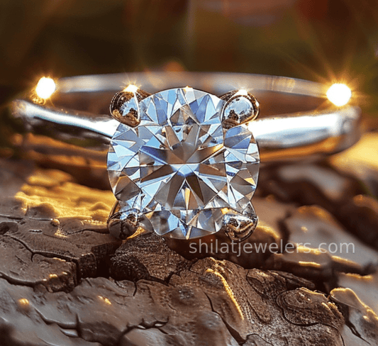 Man made diamond engagement rings