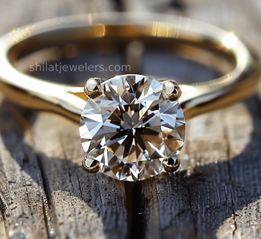 Manufactured diamond engagement ring 1.0ct