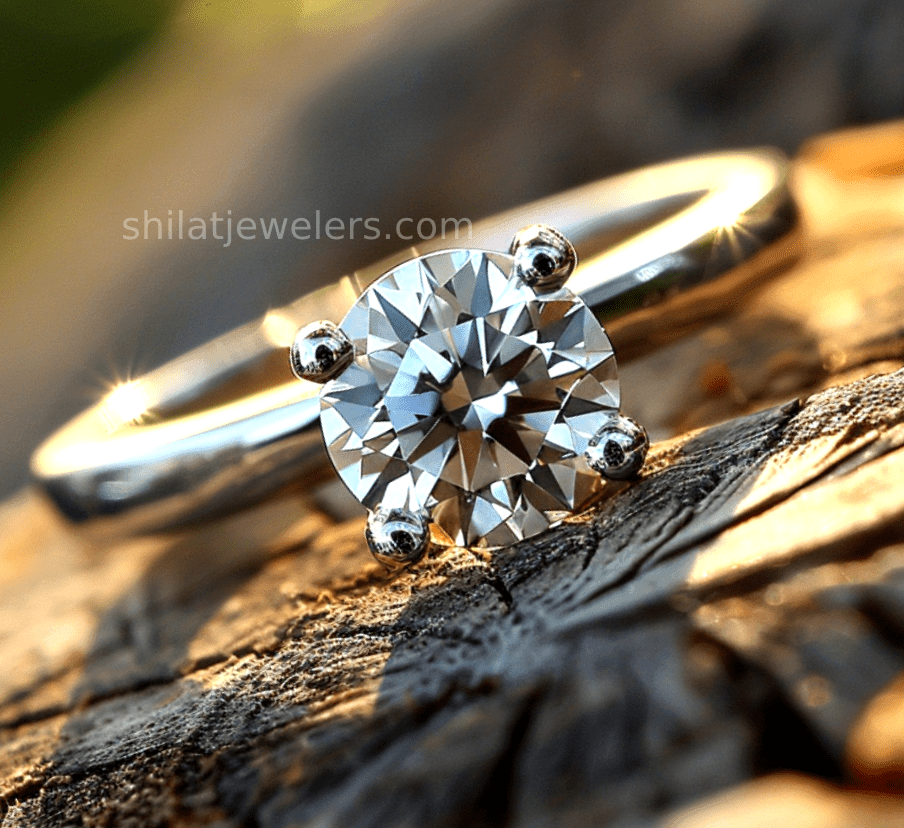 Artificial diamond engagement ring 1.0ct