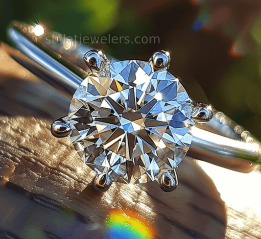 Manufactured diamond engagement rings