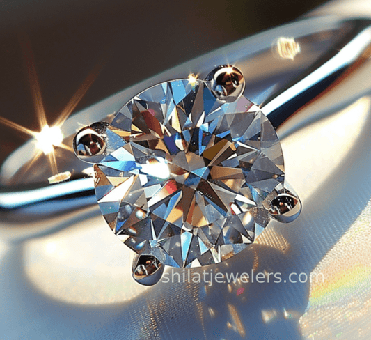 Synthetic diamond ring 2ct