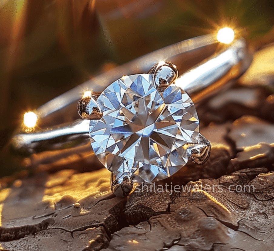 Man made diamond engagement rings