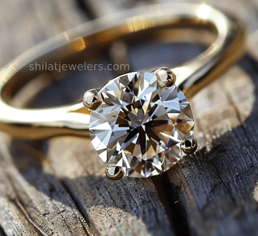 Manufactured diamond engagement ring 1.0ct