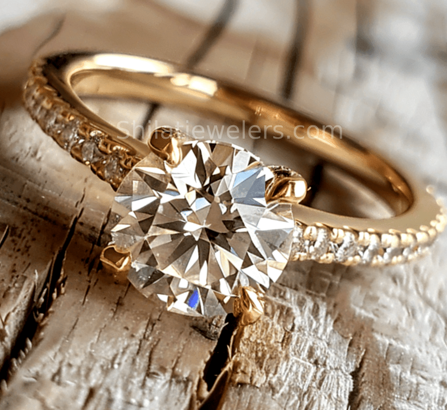 Buy lab grown diamond engagement ring 