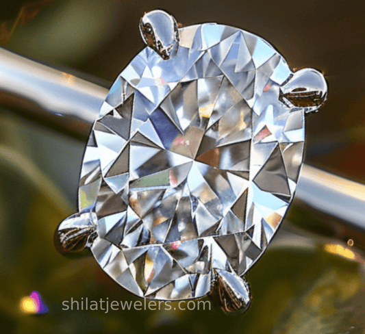 2 carat oval lab diamond ring