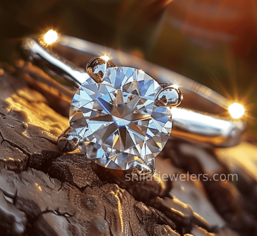 Man made diamond engagement rings