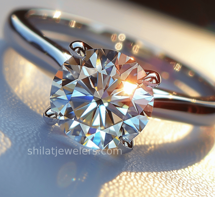 Lab made engagement rings 1.5ct