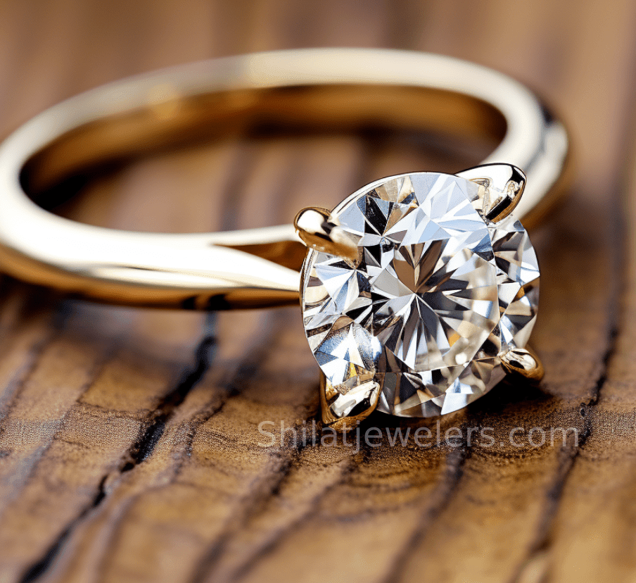 Man made diamond engagement rings