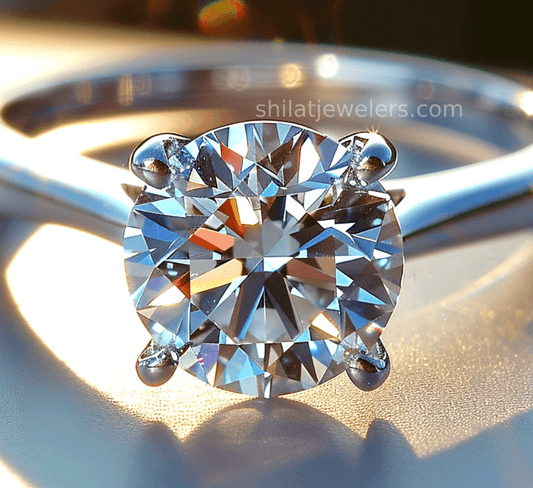 2 carat lab grown engagement ring