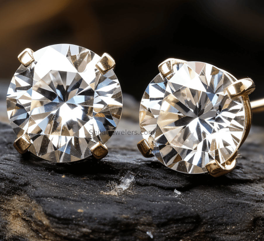 Lab created diamond studs 2.0ct