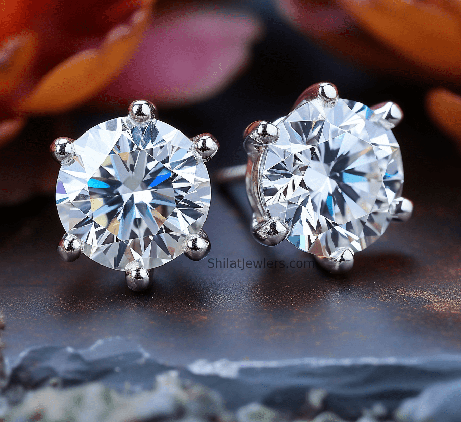 Lab created diamond studs 2.0ct