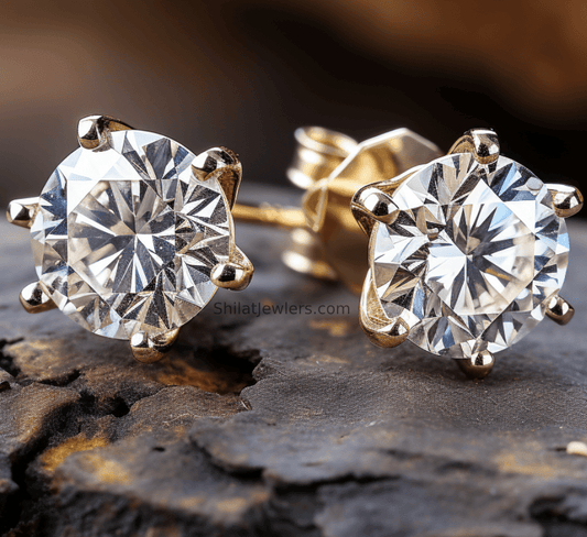 Lab created diamond studs 1.5ct