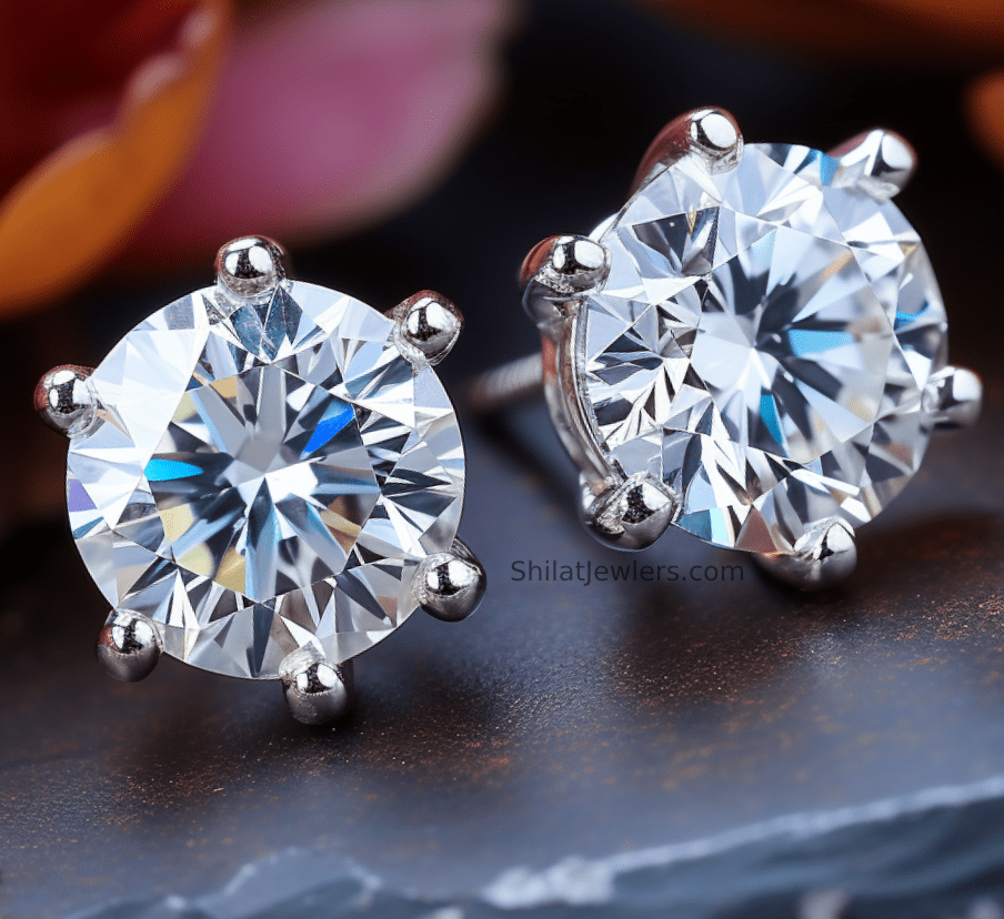 Lab created diamond studs 2.0ct