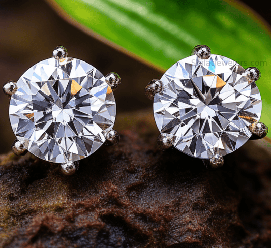 Lab created 2ct diamond studs - Shilatjewelers 