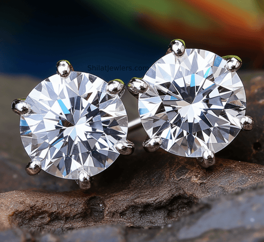 Lab created diamond studs 1.75ct