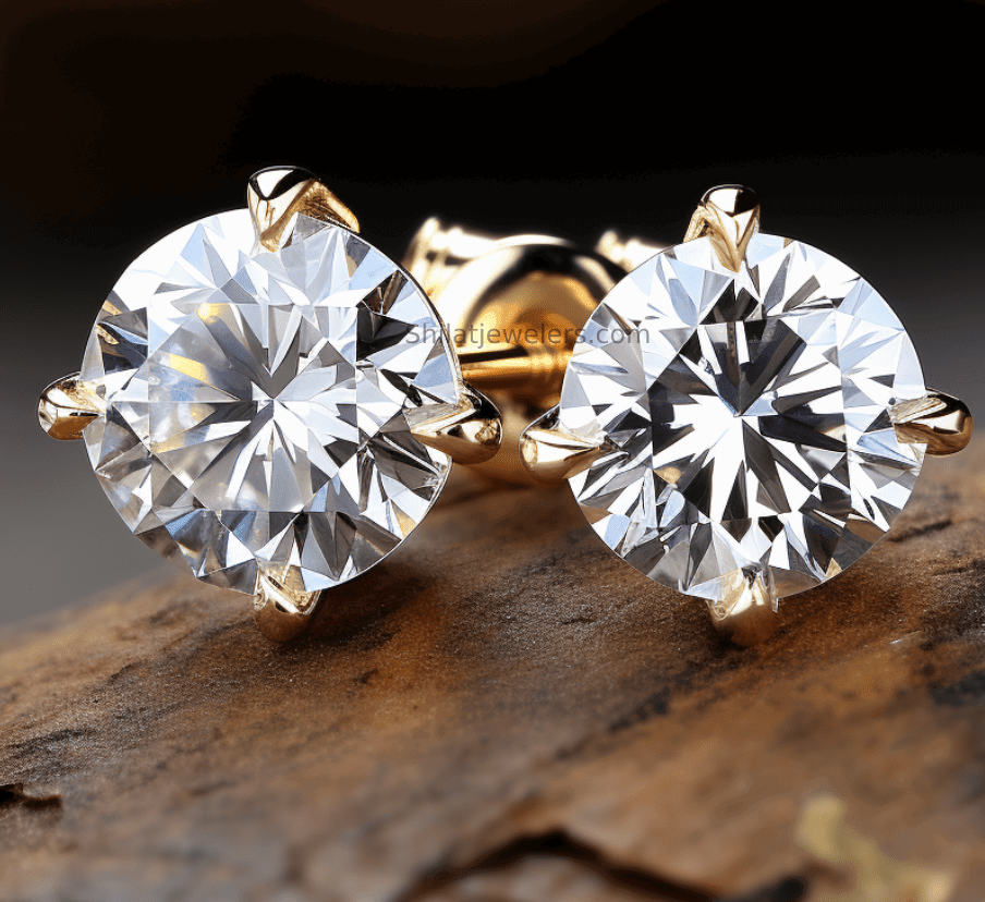 1.06ct diamond studs grown