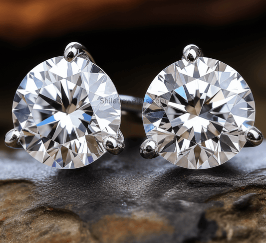 lab grown diamond martini studs 1.02ct