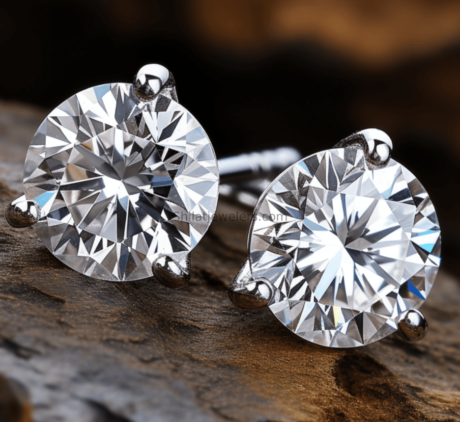 1.5 Carat lab created diamond studs