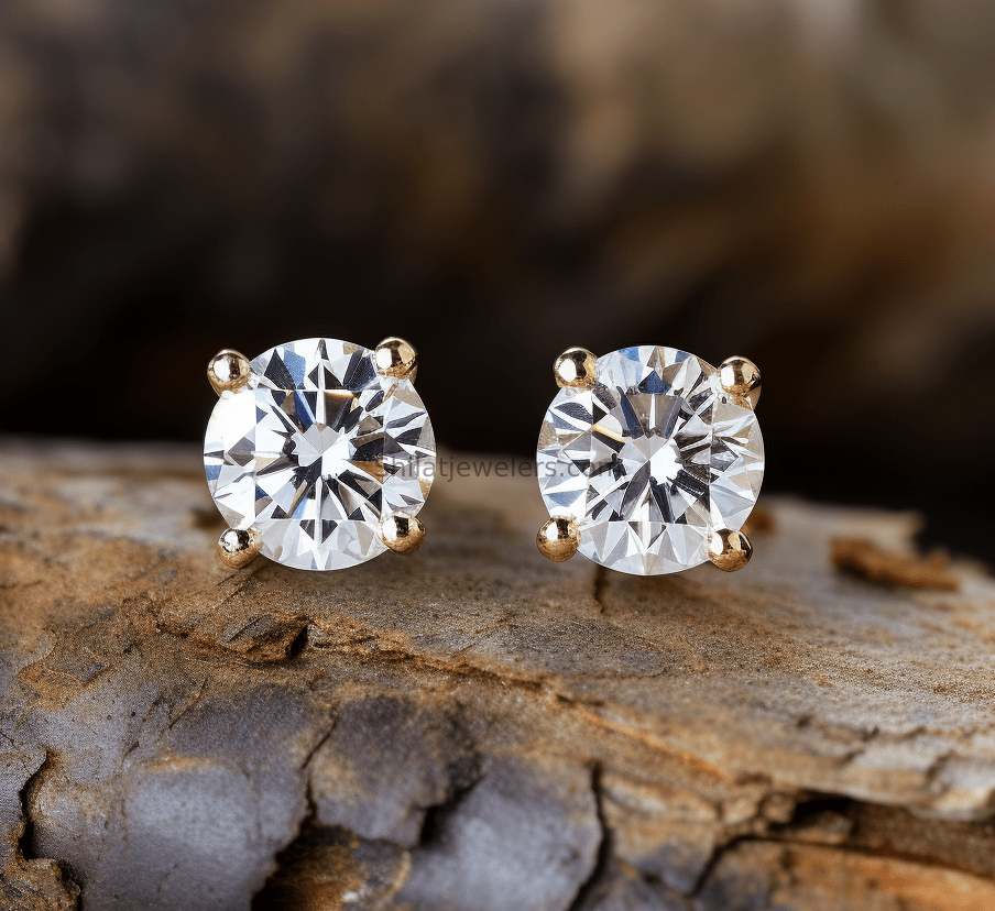 Lab created diamond studs 1.00ct - Shilatjewelers