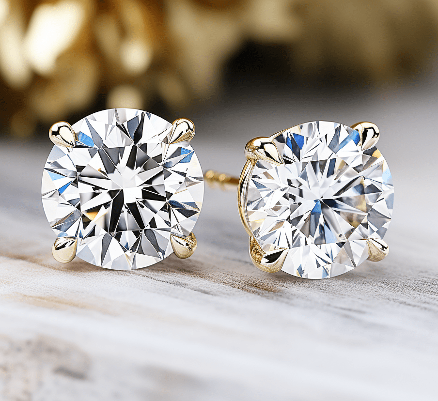 2.00 carat lab created diamond studs earrings - Shilatjewelers