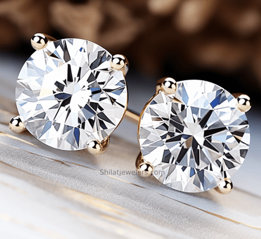 Lab created diamond studs 1.8ct - Shilatjewelers