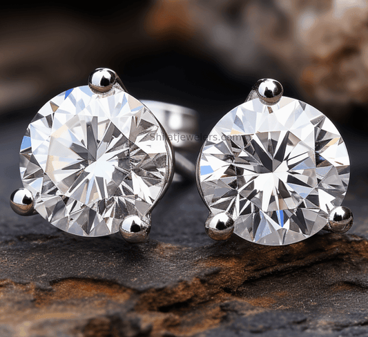 Lab grown diamond studs martini 1.5ct - Shilatjewelers