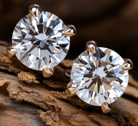 1.0ct Lab created diamond studs - Shilatjewelers