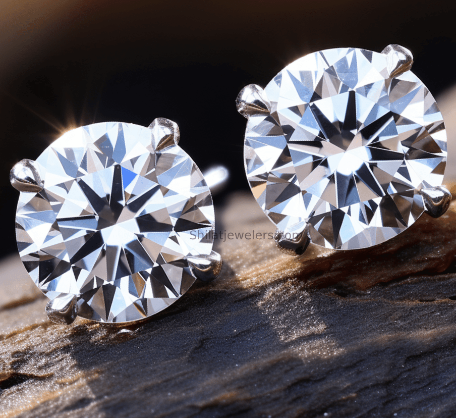 E12 Earrings Lab Diamond - Shilat 