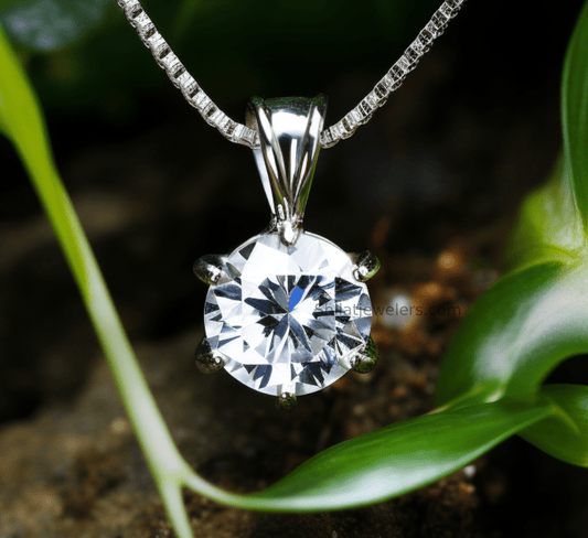 lab diamond necklace pendant - Shilatjewelers