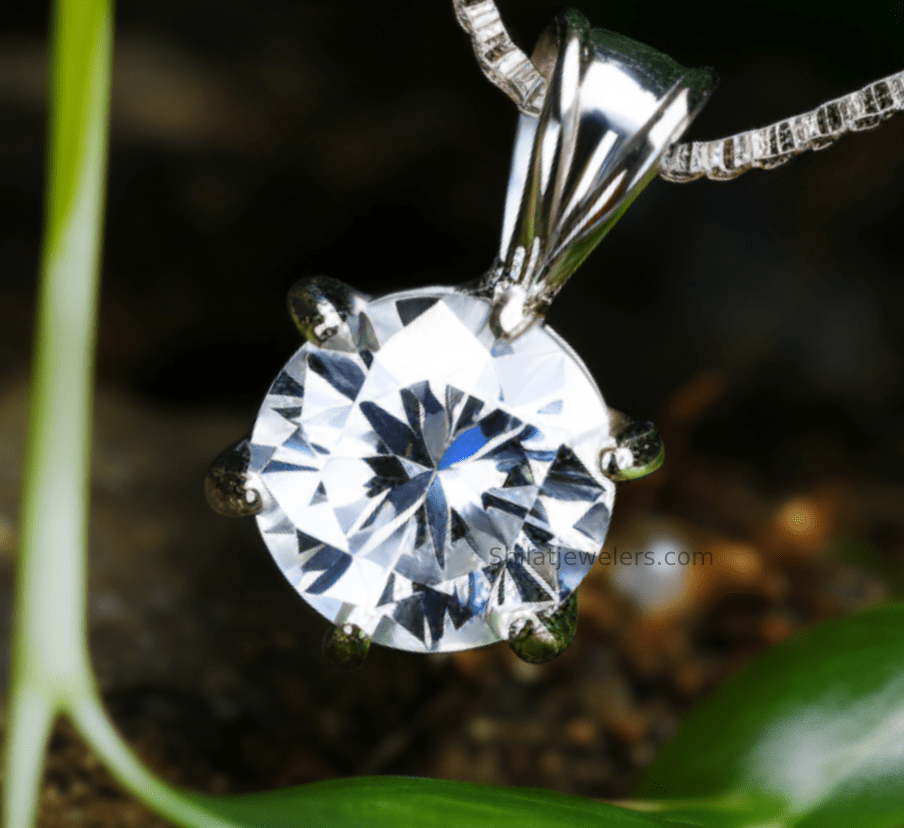 lab diamond necklace pendant - Shilatjewelers