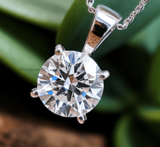 lab created diamond pendant necklace - Shilatjewelers