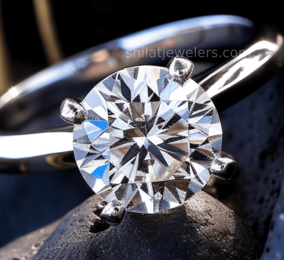 2 carat lab diamond ring